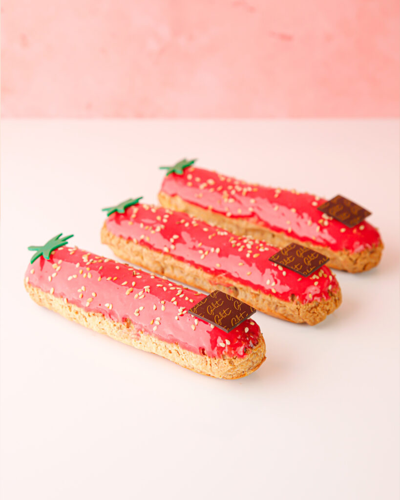 Des desserts Guillet frais pour l'été - Éclair Fraise Verveine